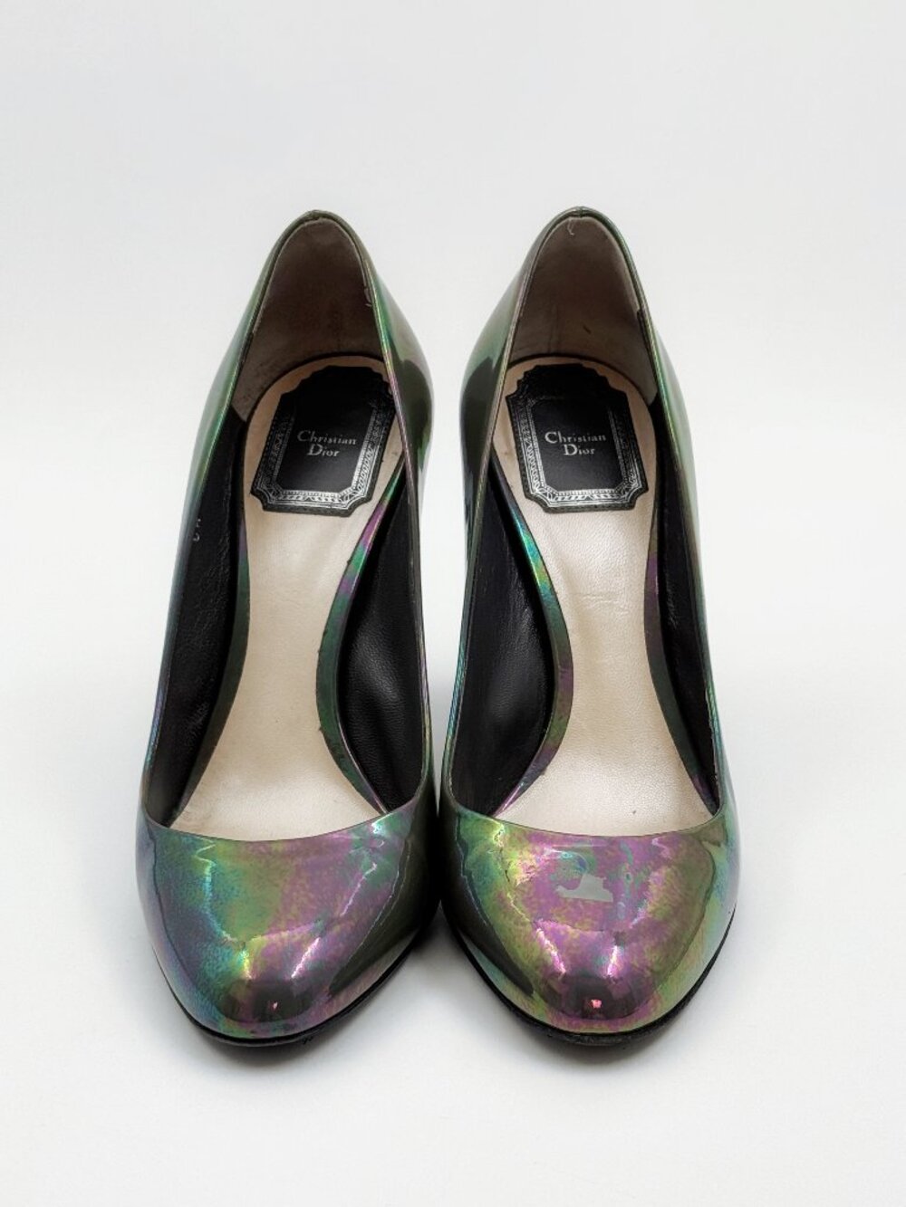 Christian Dior Iridescent Metallic Leather Pumps